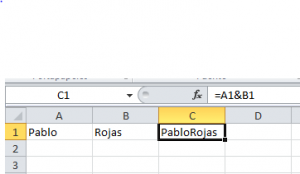 concatenar en excel